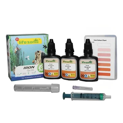 Lifesonic Iron Test Kit for Aqua-Farming | 100 Test Per Kit | 3 Years Shelf Life